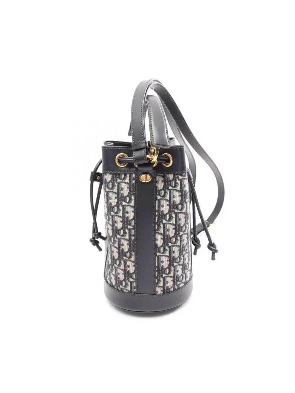 Dior Backpack Oblique Small Ivory Navy Leather
